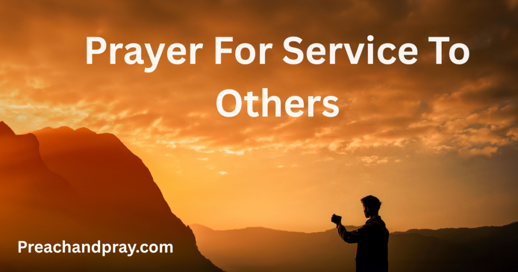 Prayer for Service to Others