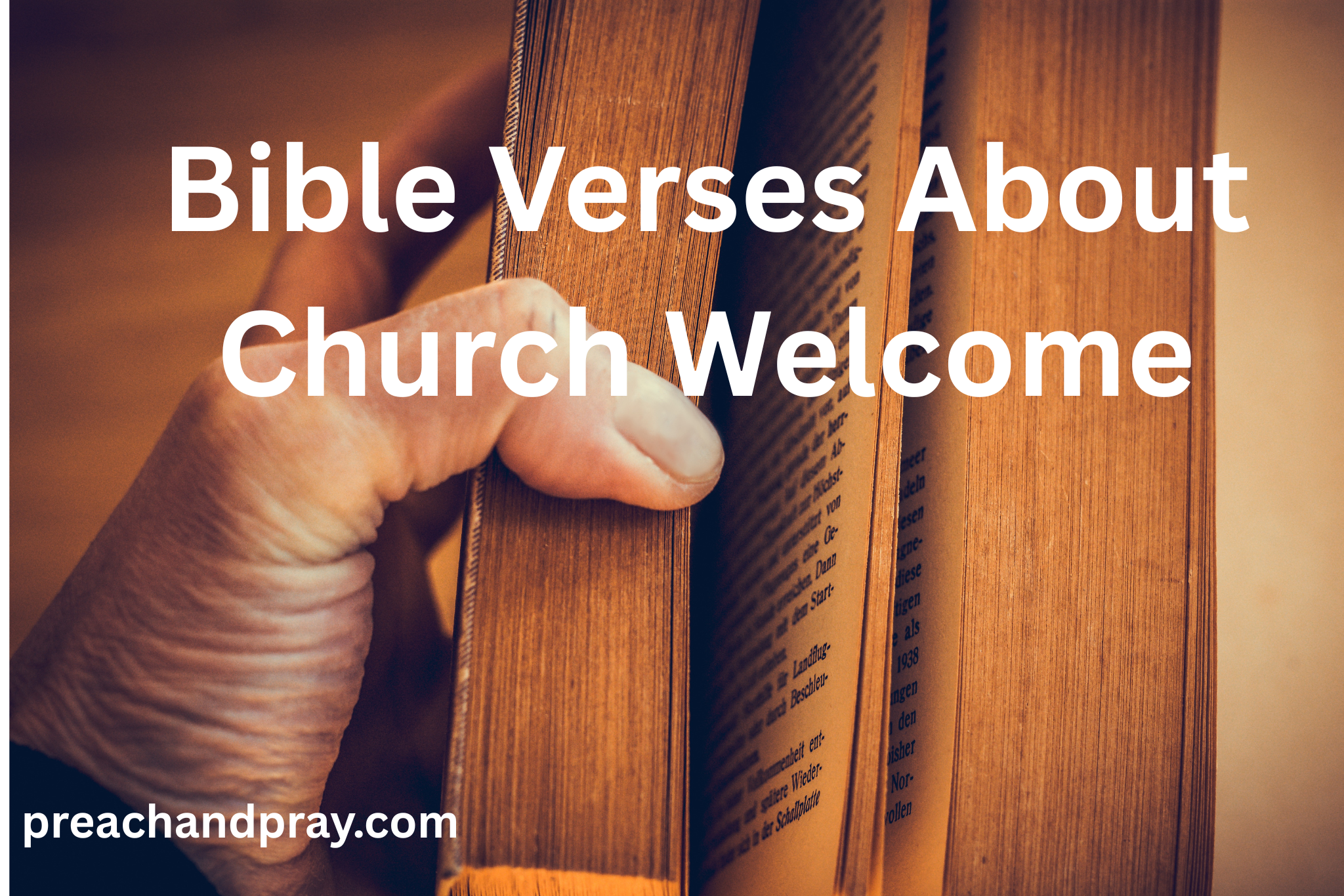 Bible Verses About Church Welcome