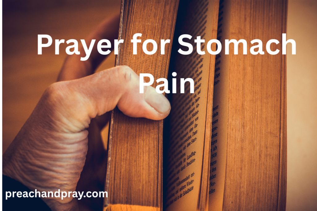 Prayer for Stomach Pain