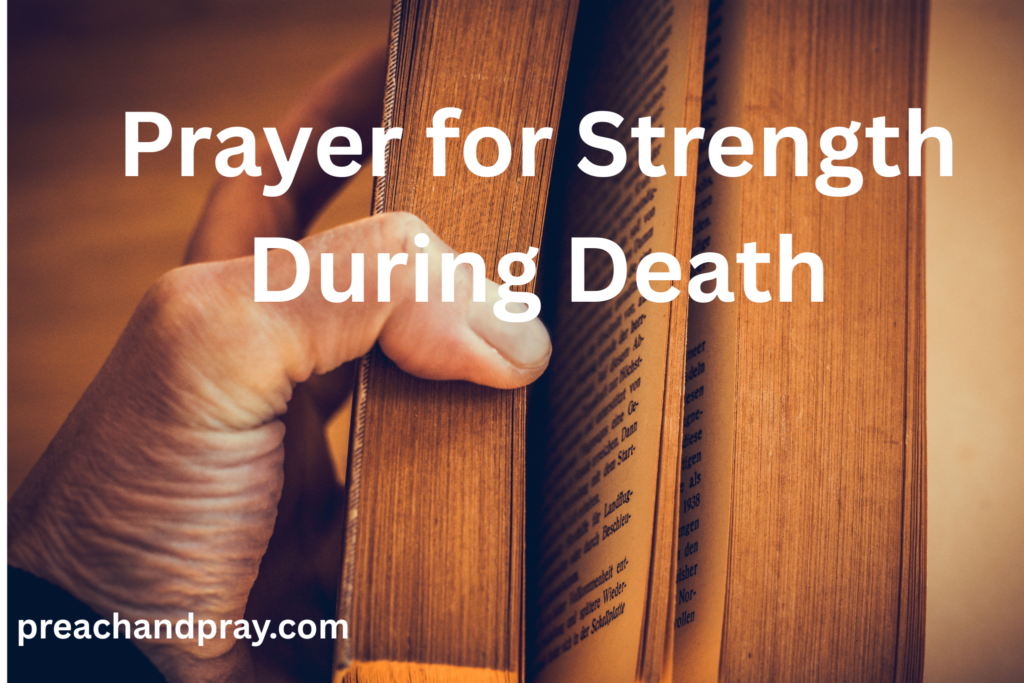 Prayer for Strength During Death
